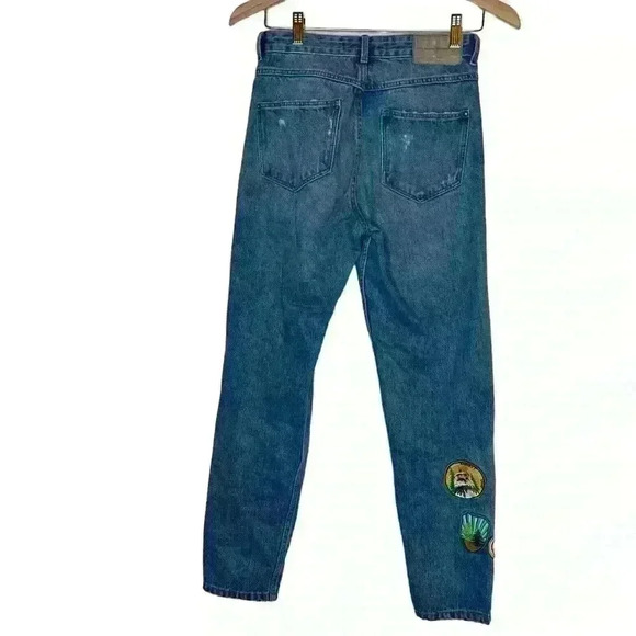 Zara Embroidered Jeans Patchwork - Picture 2 of 11